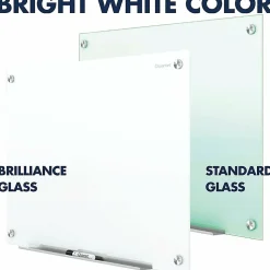 Quartet® Magnetic Unframed Dry-Erase Whiteboard, 48" x 36", Brilliance White