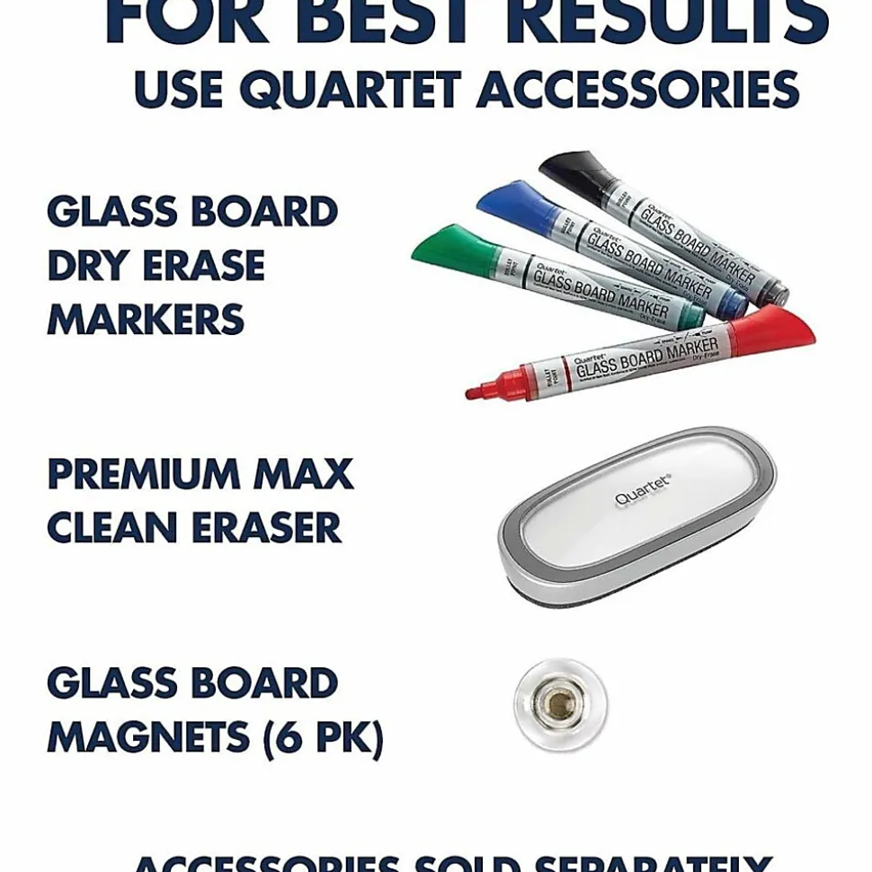 Quartet® Magnetic Unframed Dry-Erase Whiteboard, 48" x 36", Brilliance White