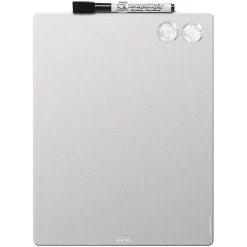 Quartet® Magnetic Unframed Melamine Dry-Erase Whiteboard, 8 1/2" x 11", Silver