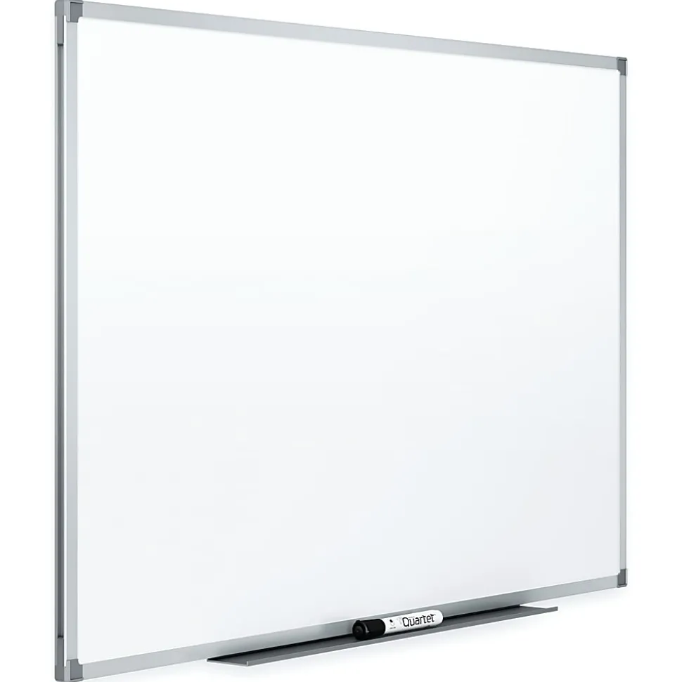 Quartet® Melamine Dry-Erase Whiteboard, 24" x 36", Aluminum Frame With Silver Finish