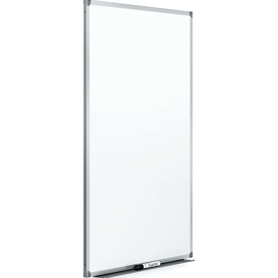 Quartet® Melamine Dry-Erase Whiteboard, 24" x 36", Aluminum Frame With Silver Finish