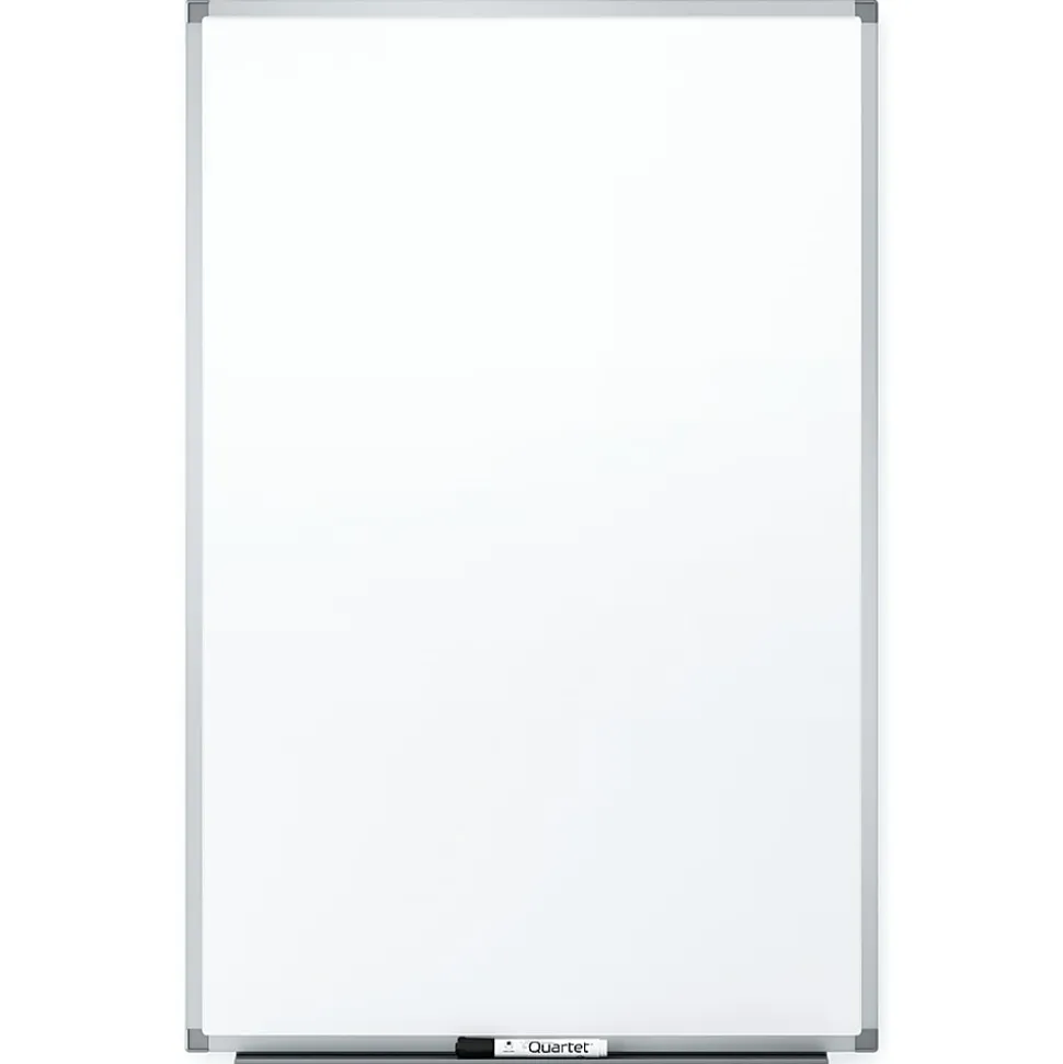 Quartet® Melamine Dry-Erase Whiteboard, 24" x 36", Aluminum Frame With Silver Finish