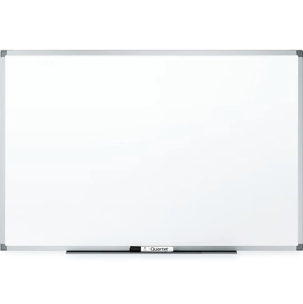 Quartet® Melamine Dry-Erase Whiteboard, 24" x 36", Aluminum Frame With Silver Finish