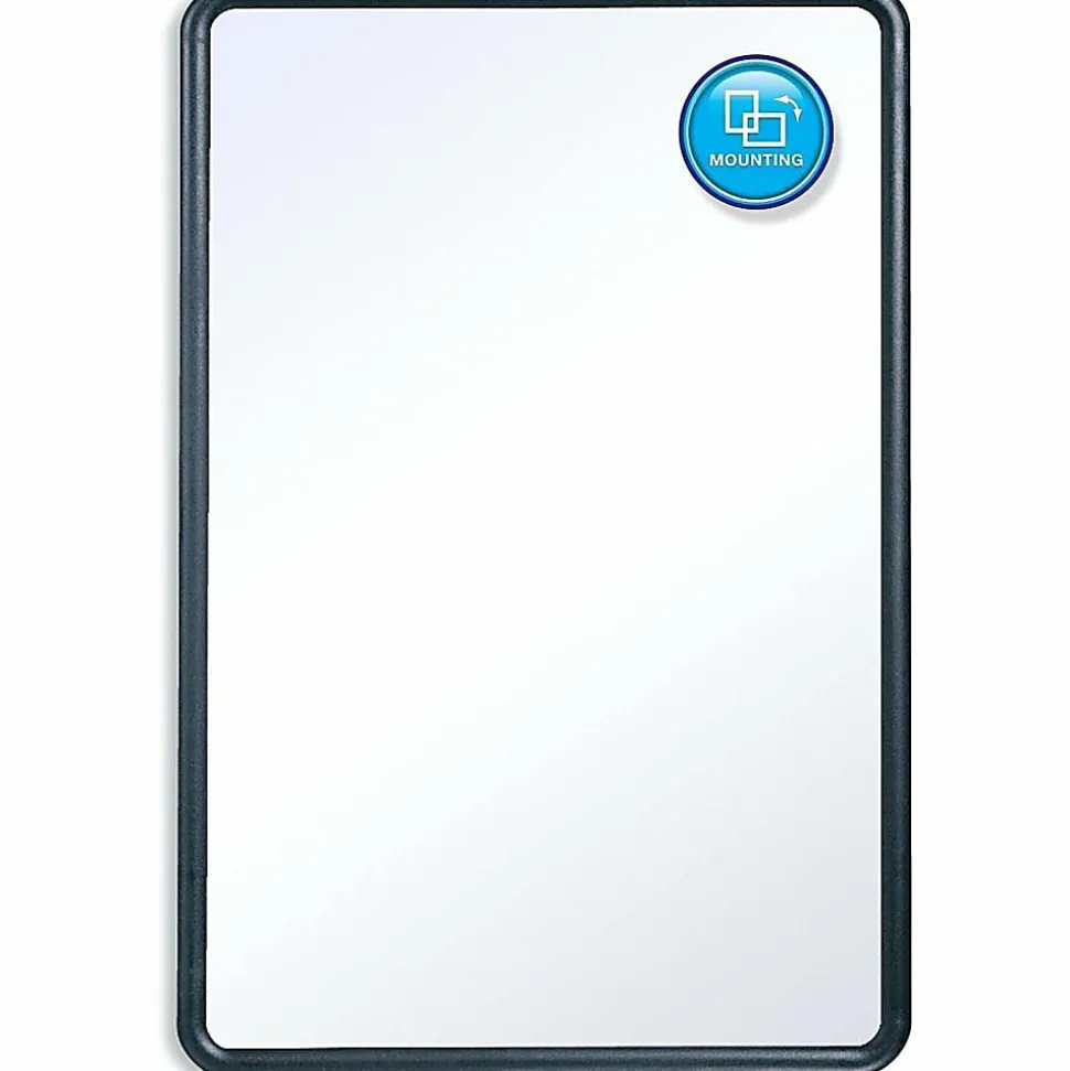 Quartet® Melamine Dry-Erase Whiteboard, 24" x 36", Aluminum Frame With Black Finish