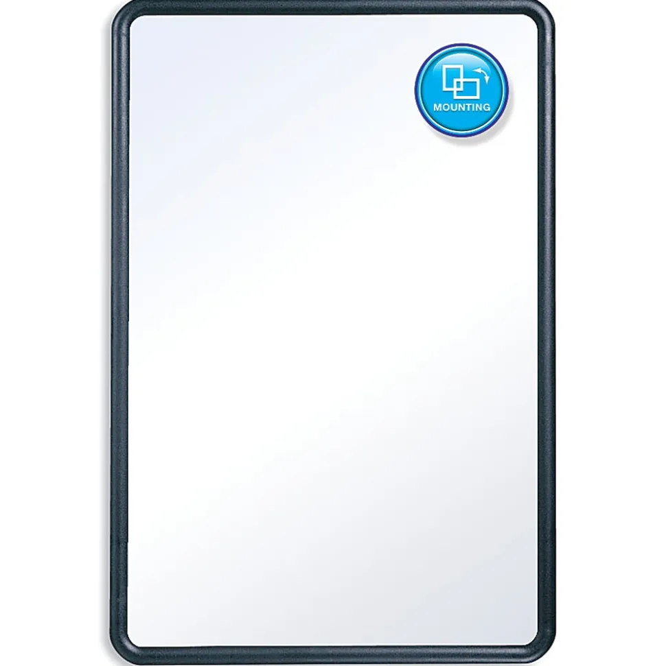 Quartet® Melamine Dry-Erase Whiteboard, 24" x 36", Aluminum Frame With Black Finish