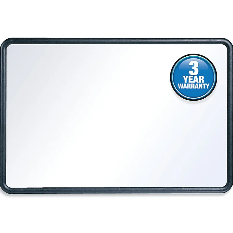 Quartet® Melamine Dry-Erase Whiteboard, 24" x 36", Aluminum Frame With Black Finish
