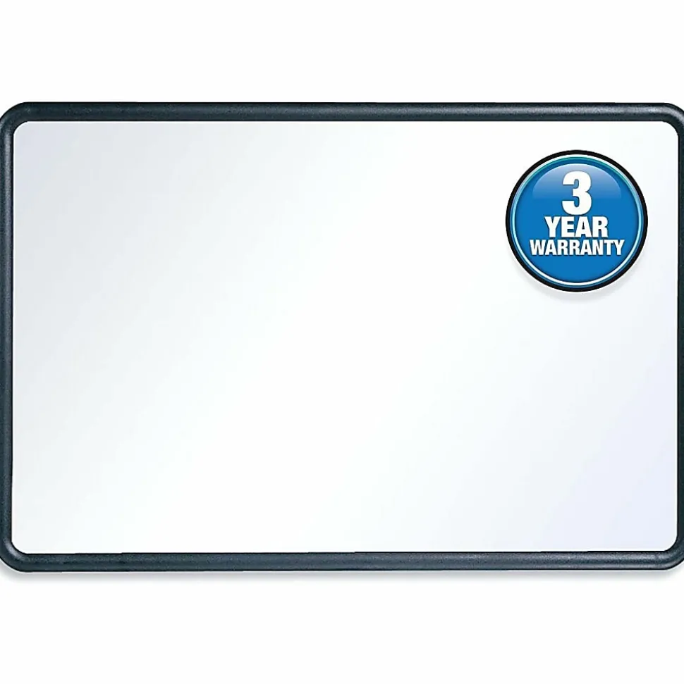 Quartet® Melamine Dry-Erase Whiteboard, 24" x 36", Aluminum Frame With Black Finish