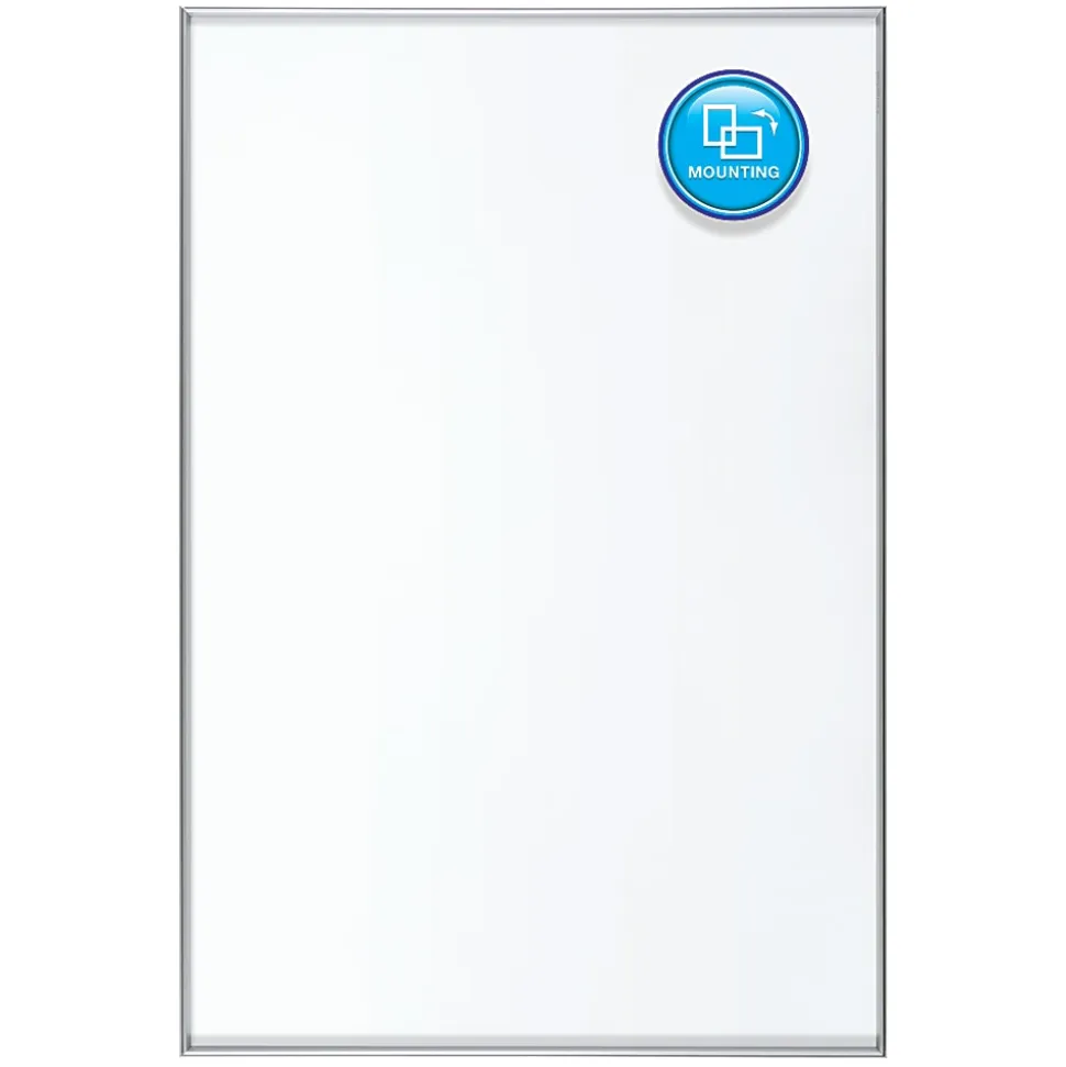 Quartet® Nano Magnetic Dry-Erase Whiteboard, 36" x 48", Aluminum Frame With Silver Finish