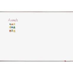 Quartet® Non-Magnetic Melamine Dry-Erase Whiteboard, 72" x 48", Aluminum Frame With Silver Finish