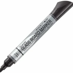 Quartet® Premium Glass Board Dry-Erase Markers, Bullet Tip, Black, Pack Of 12