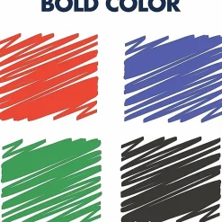 Quartet Premium Glass Board Dry-erase Markers - Erasable - Black, Blue, Red, Green Ink - Liquid - 6 / Pack