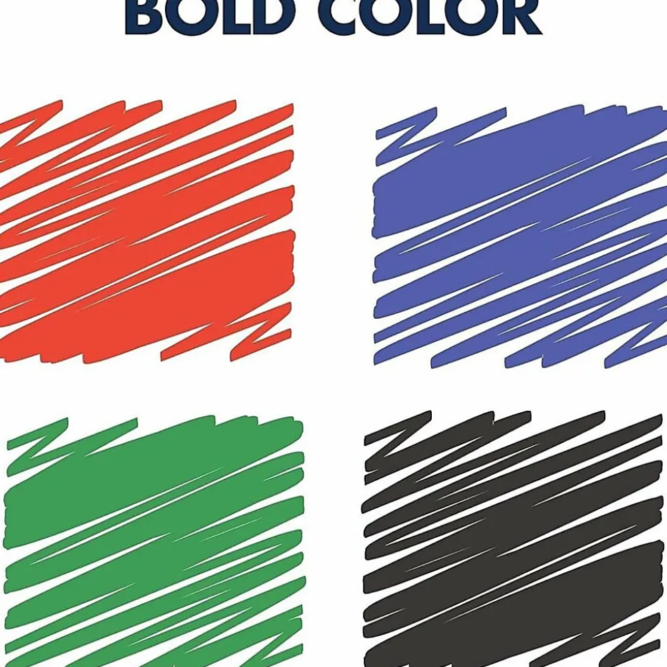 Quartet Premium Glass Board Dry-erase Markers - Erasable - Black, Blue, Red, Green Ink - Liquid - 6 / Pack