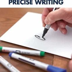 Quartet Premium Glass Board Dry-erase Markers - Erasable - Black, Blue, Red, Green Ink - Liquid - 6 / Pack