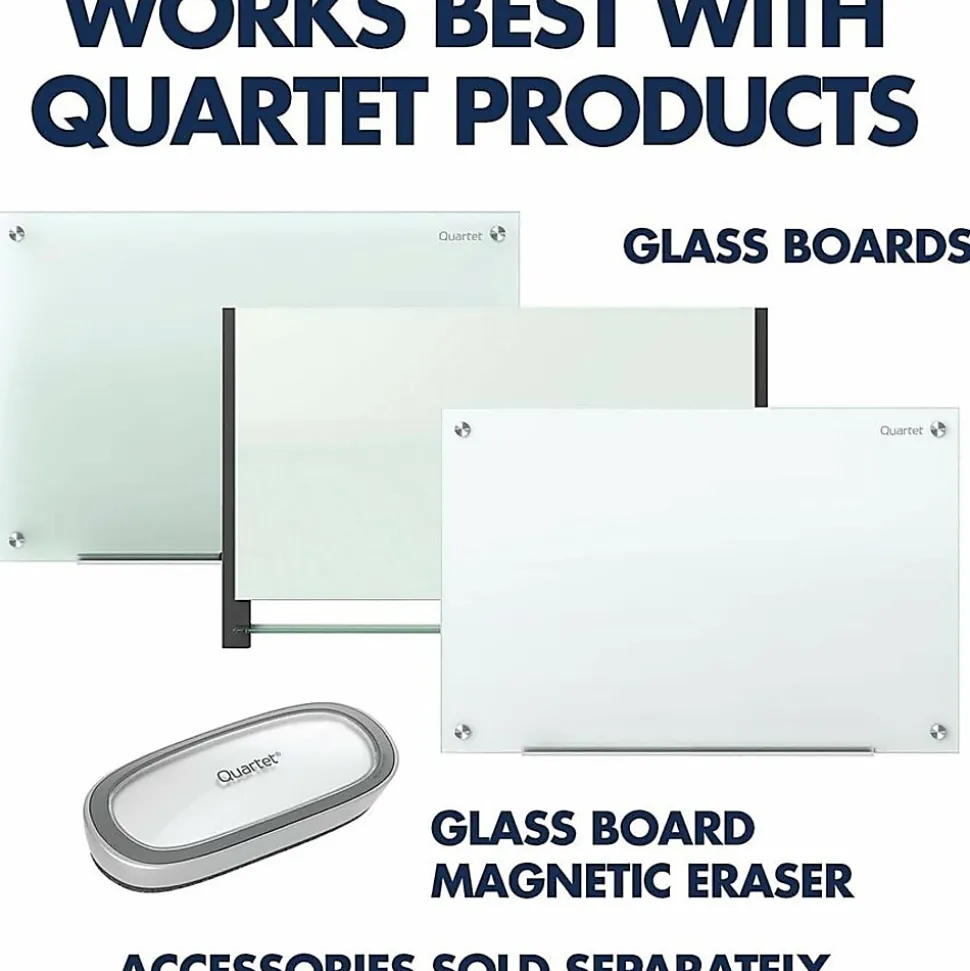 Quartet Premium Glass Board Dry-erase Markers - Pink, Blue, Green, Orange, Purple, Brown Ink - Liquid - 6 / Pack