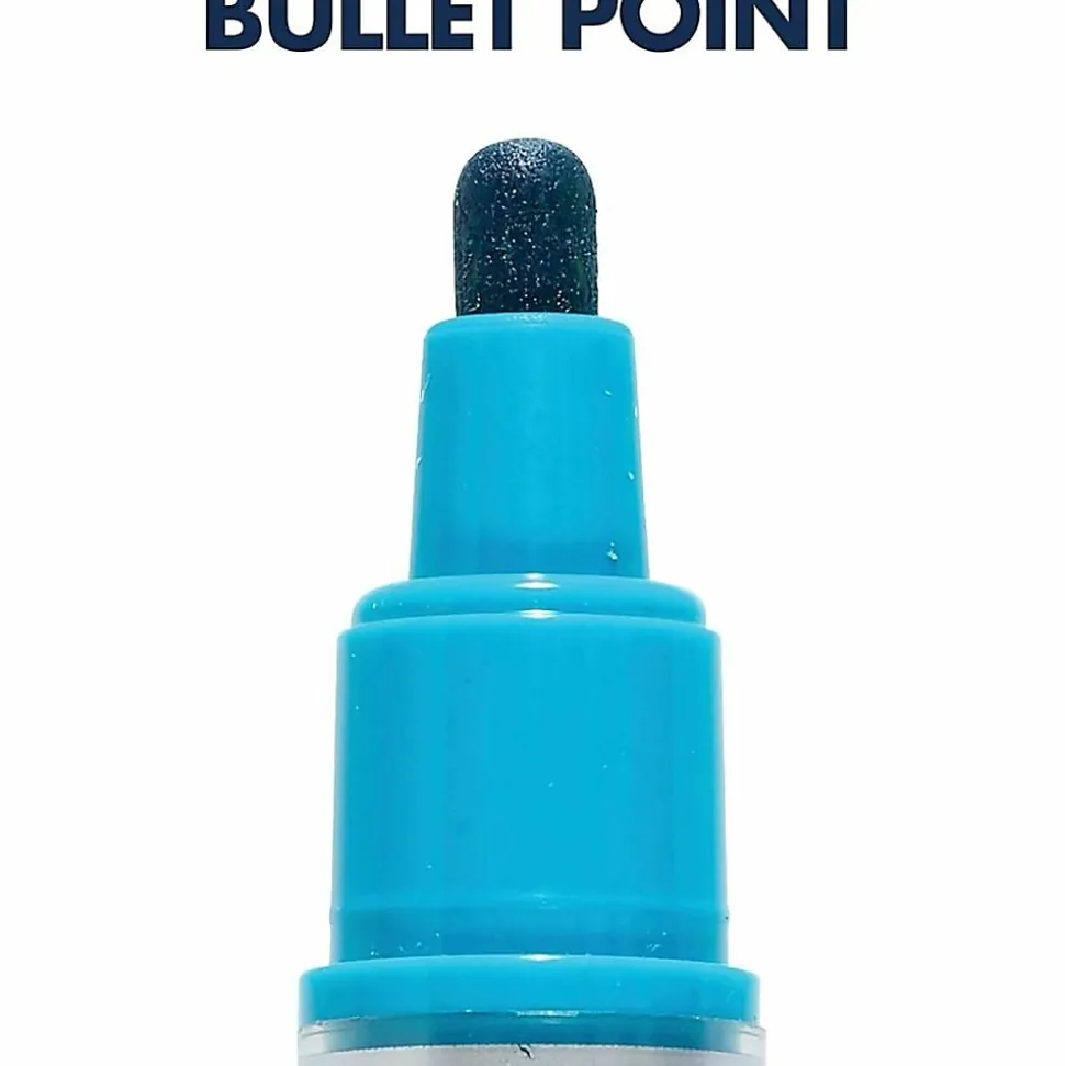 Quartet Premium Glass Board Dry-erase Markers - Pink, Blue, Green, Orange, Purple, Brown Ink - Liquid - 6 / Pack