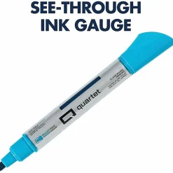 Quartet Premium Glass Board Dry-erase Markers - Pink, Blue, Green, Orange, Purple, Brown Ink - Liquid - 6 / Pack