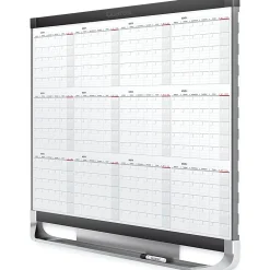 Quartet® Prestige® 2 Magnetic Dry-Erase 12 Month Calendar Board, 36" x 24", Total Erase® Surface