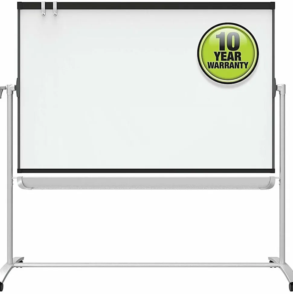 Quartet® Prestige® 2 Magnetic Dry-Erase Whiteboard With Mobile Easel, 72" x 48", Plastic Frame With Graphite Finish