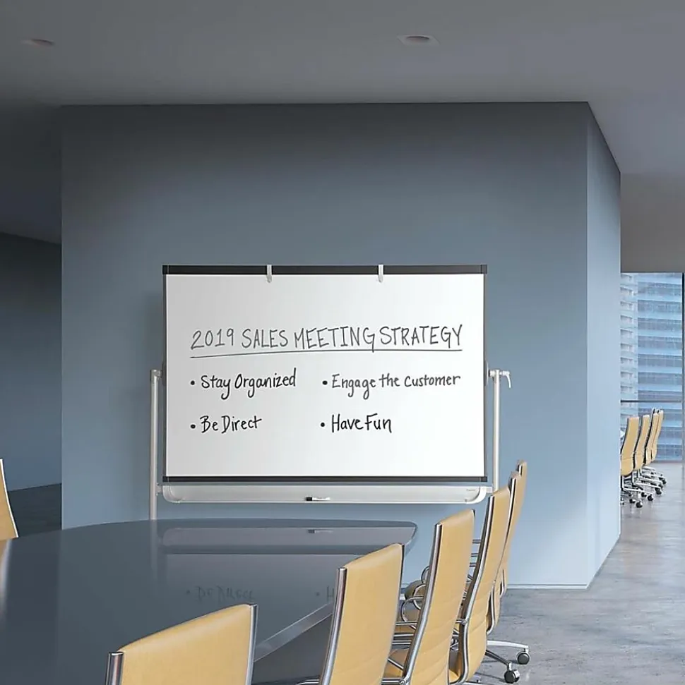 Quartet® Prestige® 2 Magnetic Dry-Erase Whiteboard With Mobile Easel, 72" x 48", Plastic Frame With Graphite Finish