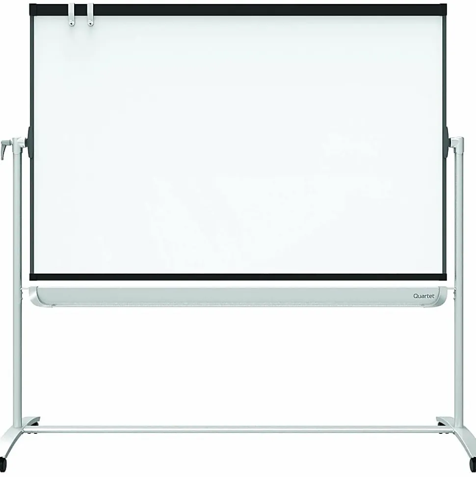 Quartet® Prestige® 2 Magnetic Dry-Erase Whiteboard With Mobile Easel, 72" x 48", Plastic Frame With Graphite Finish