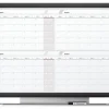 Quartet® Prestige™ 2 Magnetic 4 Month Calendar Dry-Erase Whiteboard, 36" x 24", Aluminum Frame With Graphite Finish