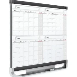 Quartet® Prestige™ 2 Magnetic 4 Month Calendar Dry-Erase Whiteboard, 36