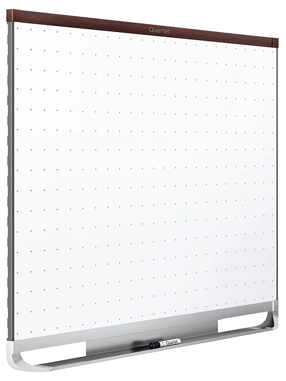 Quartet® Prestige™ 2 Total Erase® Melamine Dry-Erase Whiteboard, 72" x 48", Wood Frame With Mahogany Finish