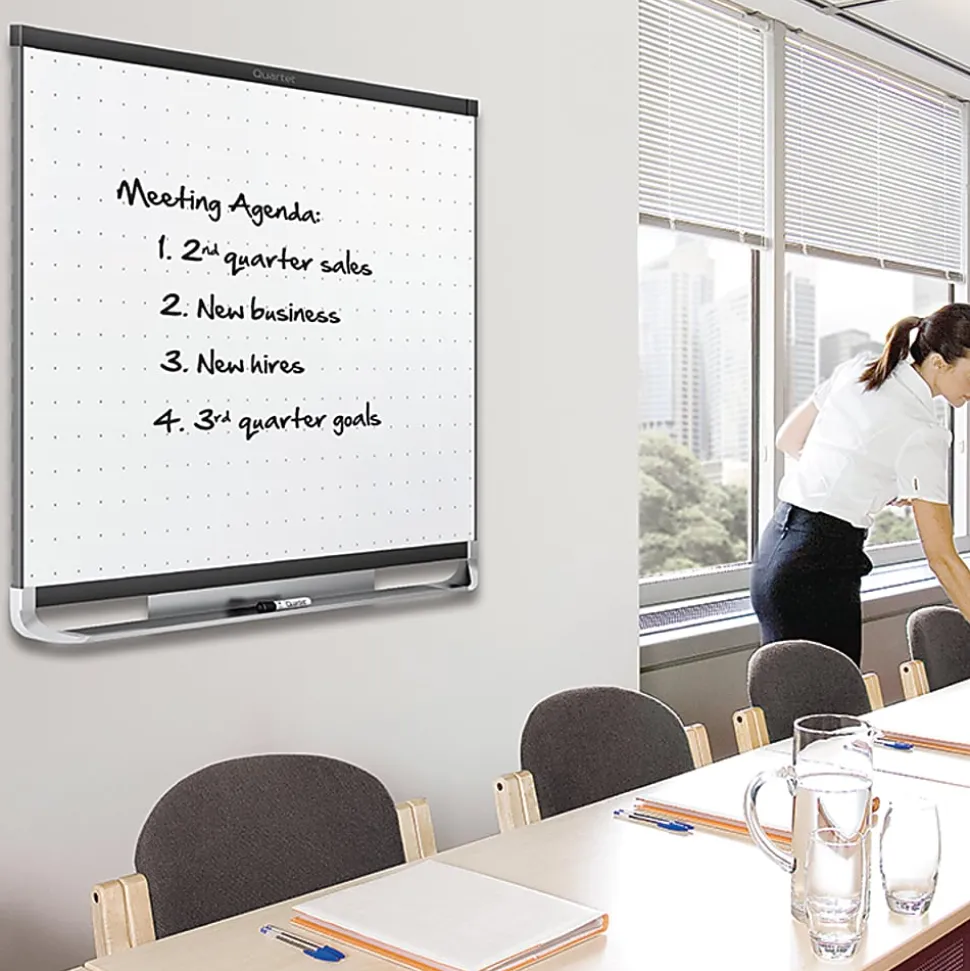 Quartet® Prestige™ 2 Total Erase® Melamine Dry-Erase Whiteboard, 72" x 48", Aluminum Frame With Silver Finish
