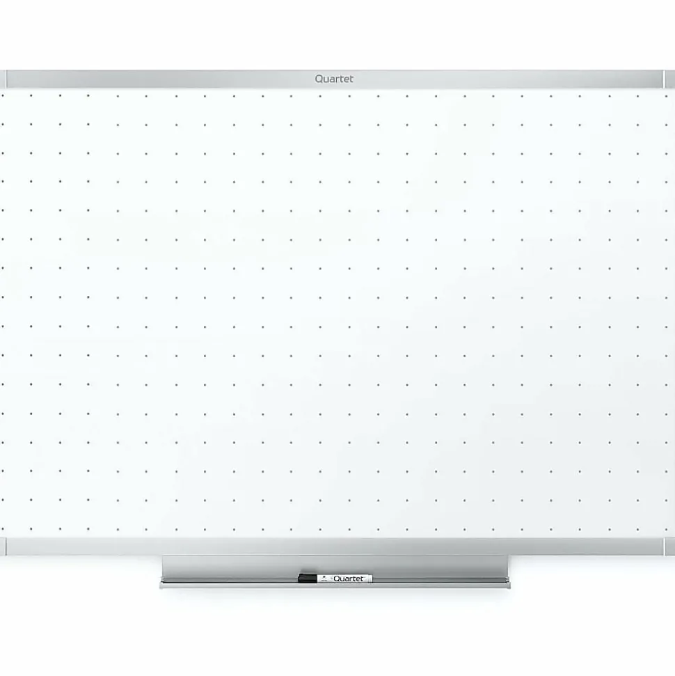 Quartet® Prestige™ 2 Total Erase® Melamine Dry-Erase Whiteboard, 72" x 48", Aluminum Frame With Silver Finish