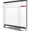 Quartet® Prestige™ 2 Total Erase® Magnetic Project Planner/Monthly Calendar Dry-Erase Whiteboard, 36" x 24", Aluminum Frame With Graphite Finish