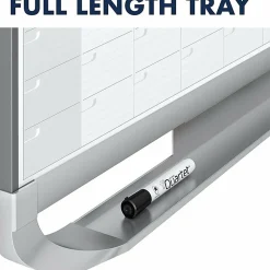 Quartet® Prestige™ 2 Total Erase® Magnetic Project Planner/Monthly Calendar Dry-Erase Whiteboard, 36