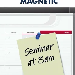 Quartet® Prestige™ 2 Total Erase® Magnetic Project Planner/Monthly Calendar Dry-Erase Whiteboard, 36