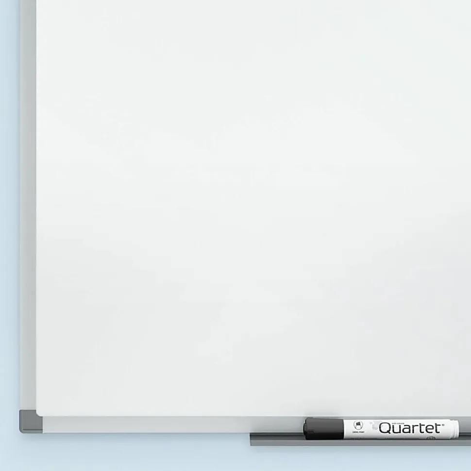 Quartet® Standard DuraMax® Porcelain Magnetic Dry-Erase Whiteboard, 96" x 48", Aluminum Frame With Silver Finish