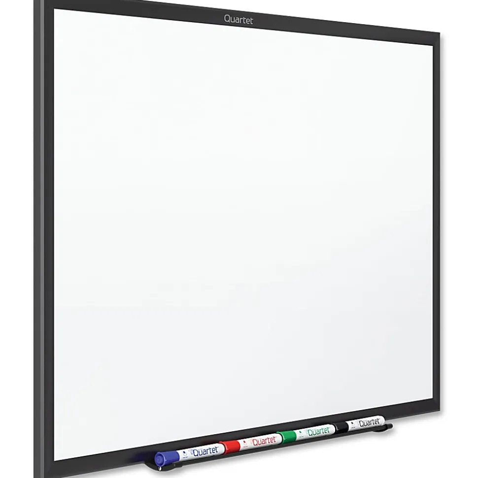Quartet® Standard Melamine Dry-Erase Whiteboard, 36" x 48", Aluminum Frame With Silver Finish