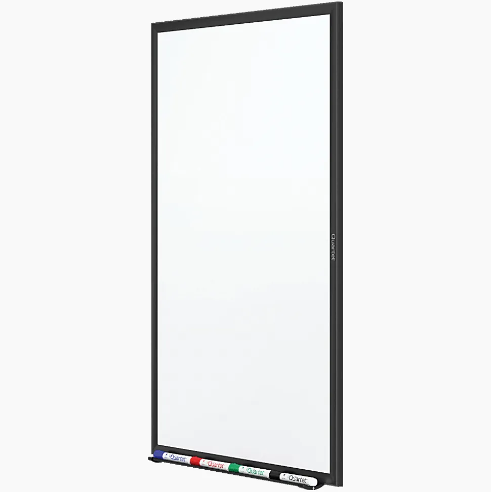 Quartet® Standard Melamine Dry-Erase Whiteboard, 36" x 48", Aluminum Frame With Silver Finish