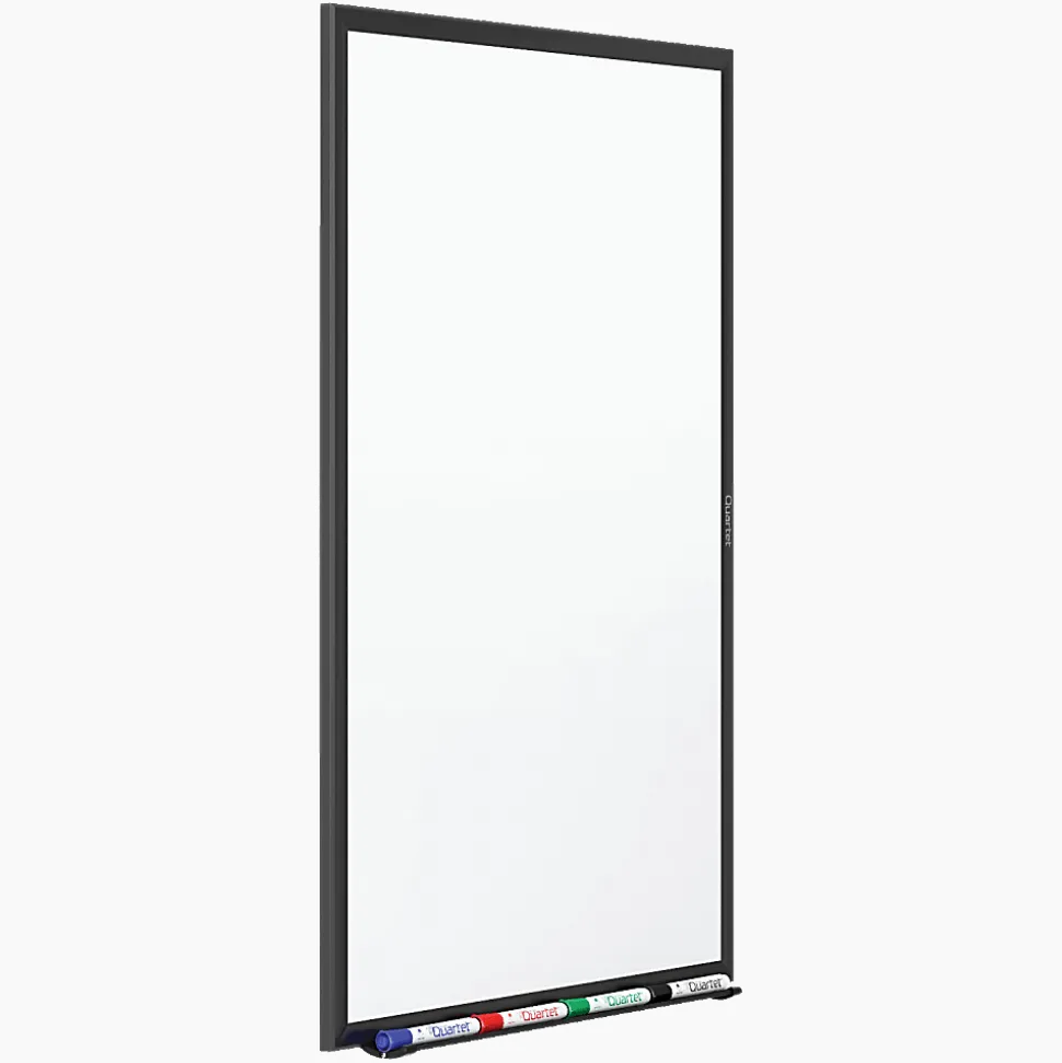 Quartet® Standard Melamine Dry-Erase Whiteboard, 36" x 48", Aluminum Frame With Silver Finish