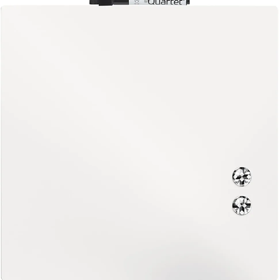 Quartet® Unframed Tile Magnetic Dry-Erase Whiteboard, 14" x 14", White