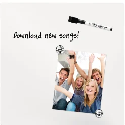 Quartet® Unframed Tile Magnetic Dry-Erase Whiteboard, 14" x 14", White