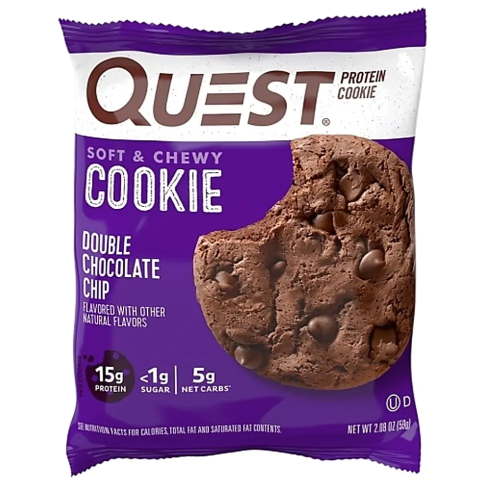 Quest Double Chocolate Chip Protein Cookies, 2.08 Oz, Total Qty 12
