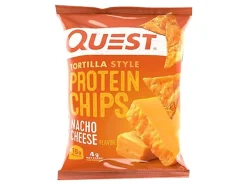 Quest Nacho Protein Tortilla Chips, 1.1 Oz, Pack Of 8 Bags