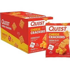 Quest Nutrition Cheddar Blast Cheese Crackers, 1.06 Oz, Total Qty 8