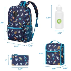 Quest 4-Piece Backpack Combo, Navy Space