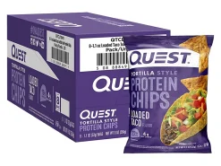 Quest Protein Chips, Loaded Taco, 1.1 Oz, Pack Of 8 Bags