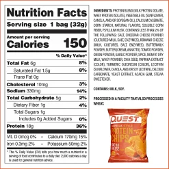 Quest Tortilla Style Protein Chip Variety Pack, 1.1 Oz, Total Qty 14