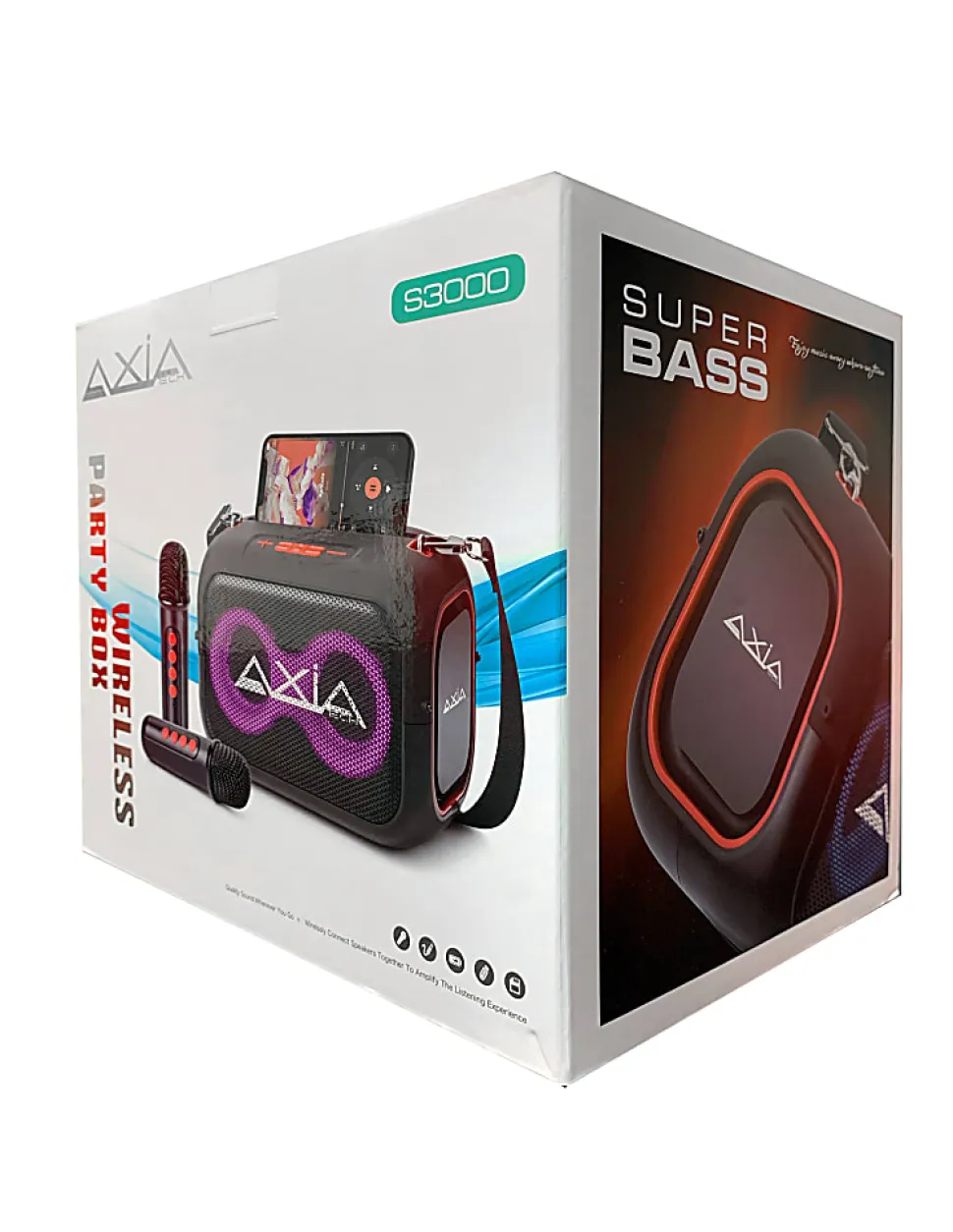 Quick Communication Corp. AIXA Tech Wireless Speakers, Black