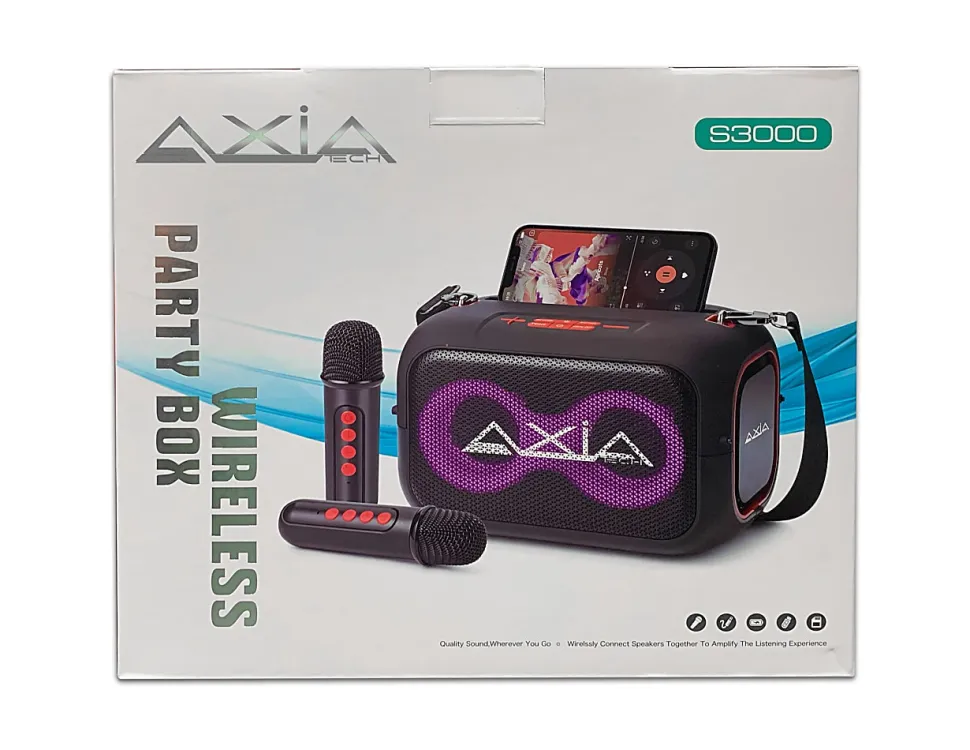 Quick Communication Corp. AIXA Tech Wireless Speakers, Black