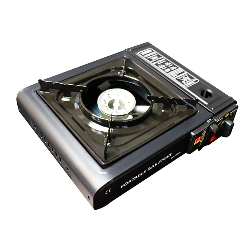 Quick Communication Corp. Quick Tools Portable 1-Burner Gas Stove, Black
