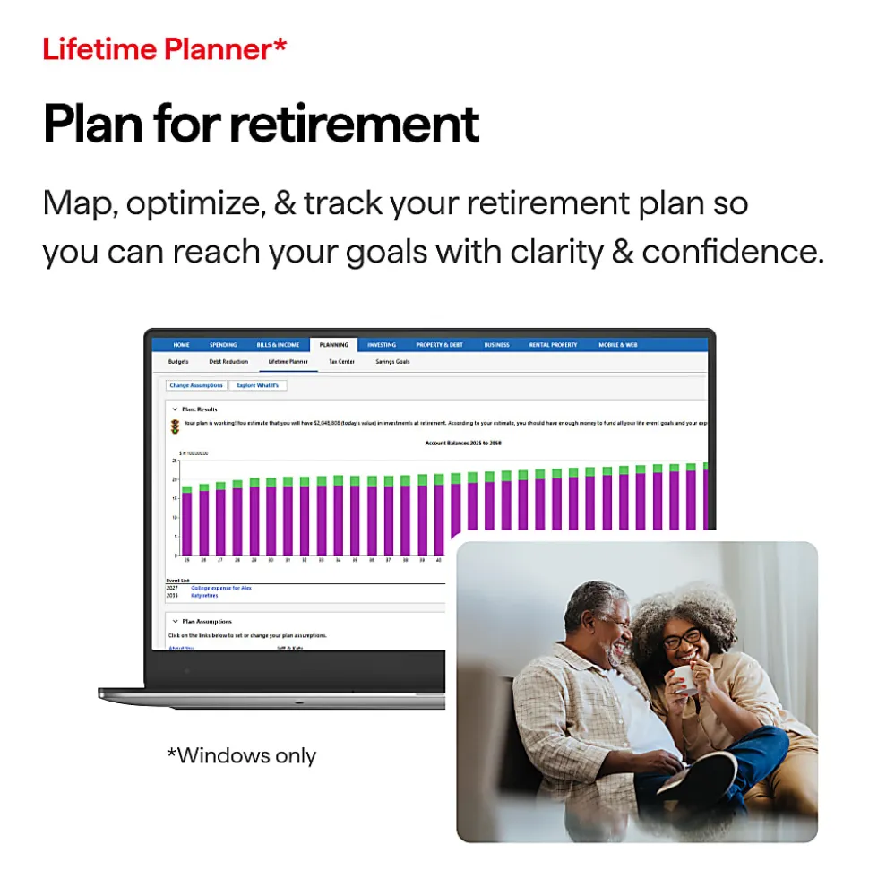 Quicken® Classic Premier, 1-Year Subscription, Windows®/Mac, Product Key
