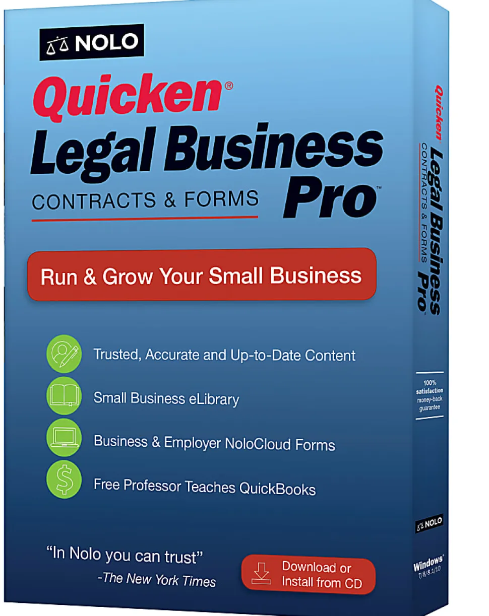 Quicken® Legal Business Pro 2019, Disc