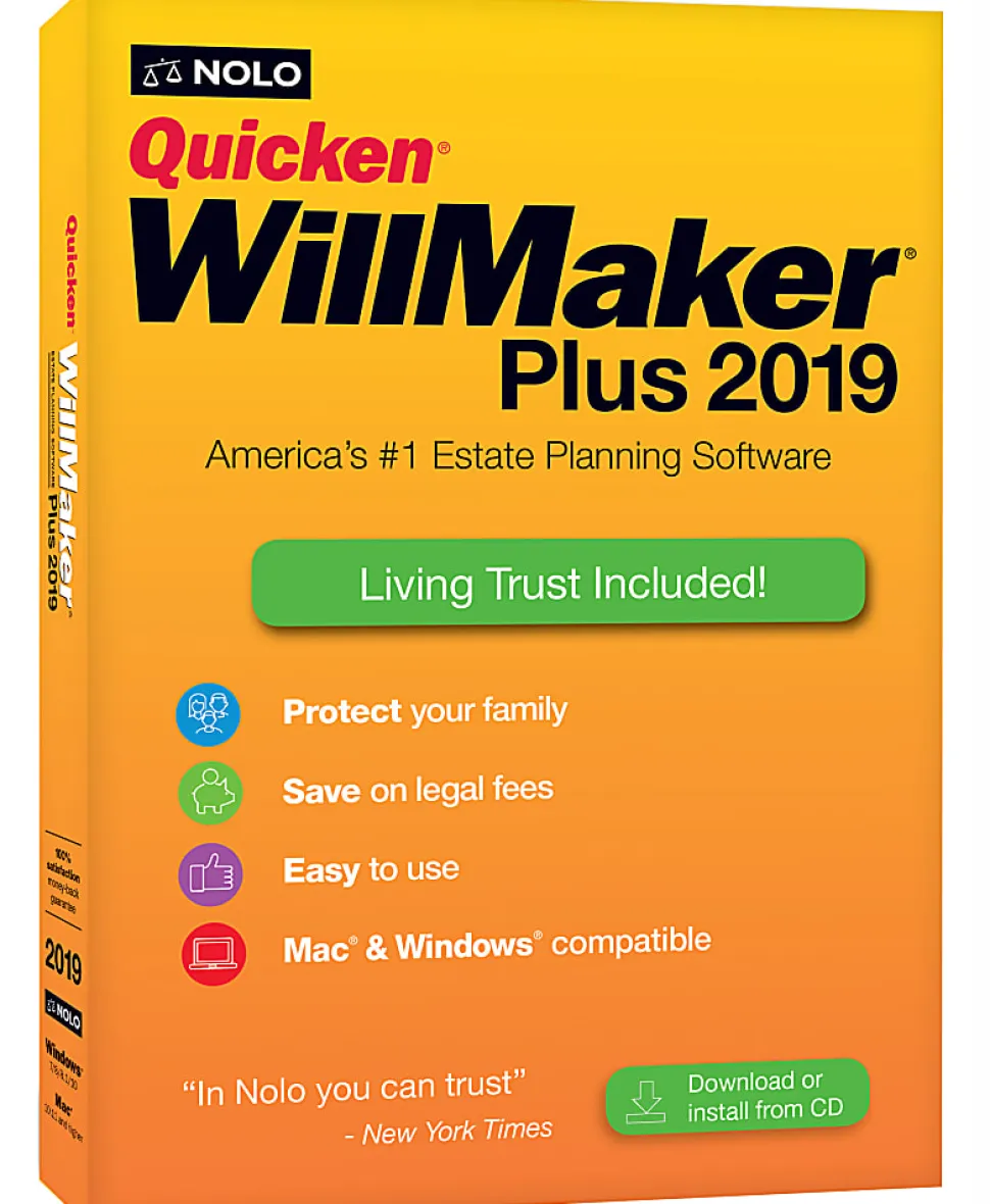 Quicken® Will Maker Plus 2019, Disc